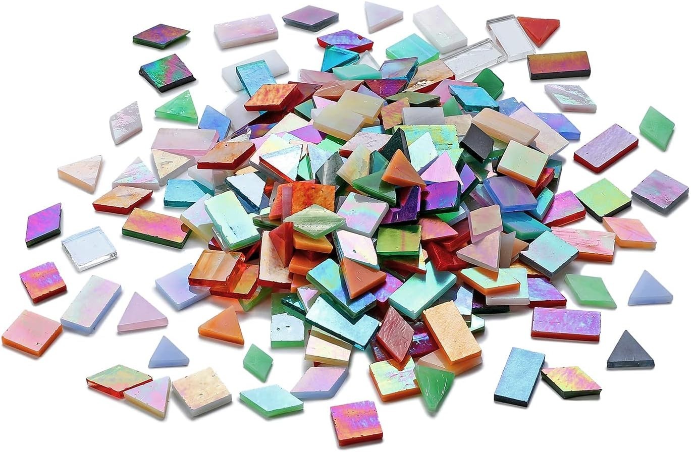 Modern Iridescent Glass Mosaic Tile Bulk – 700 Pieces for Creative Home Décor