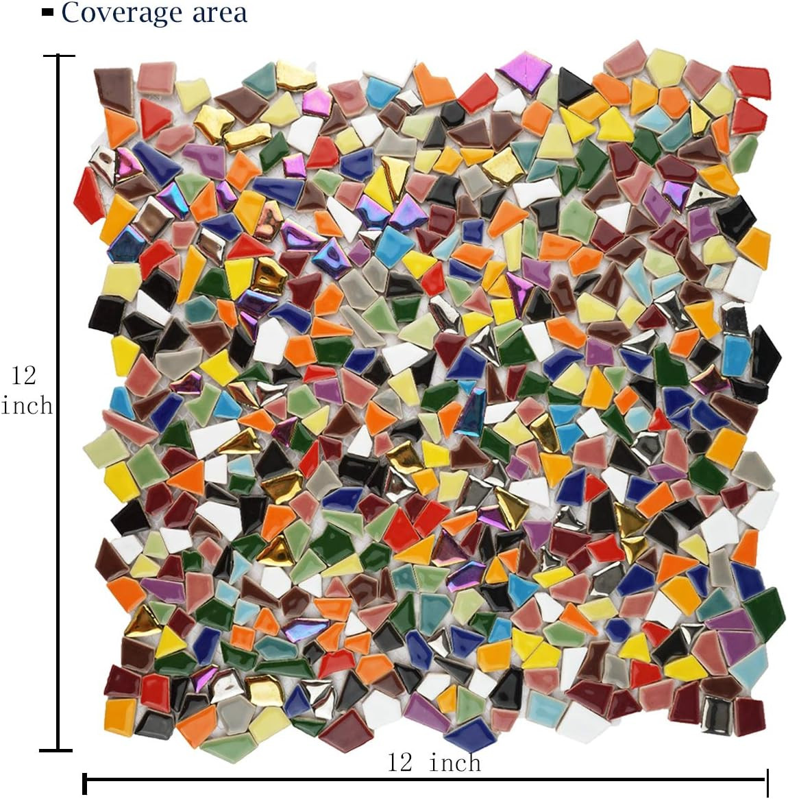Lanyani Vibrant Broken Ceramic Tiles for Crafts Mosaics,Irregular Polished China
