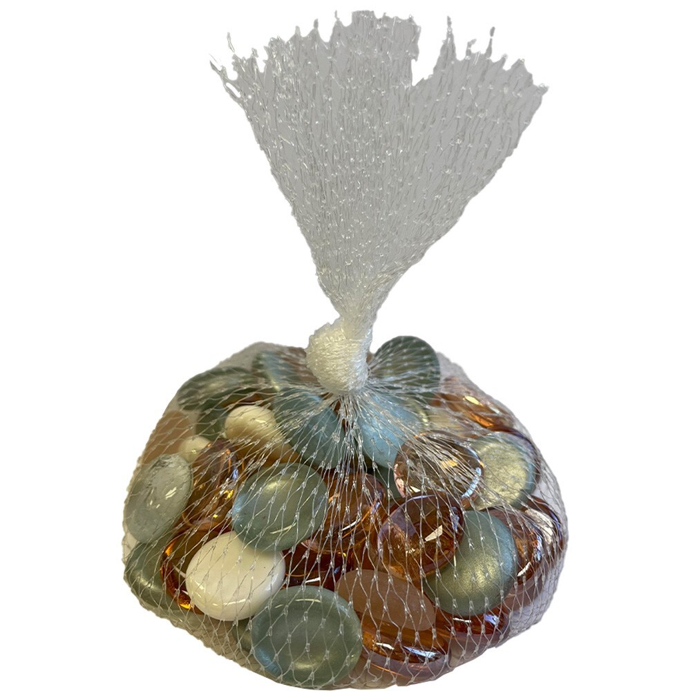 Charming Mix Glass Nuggets 12oz bag Flat Glass Gems For Glass Projects