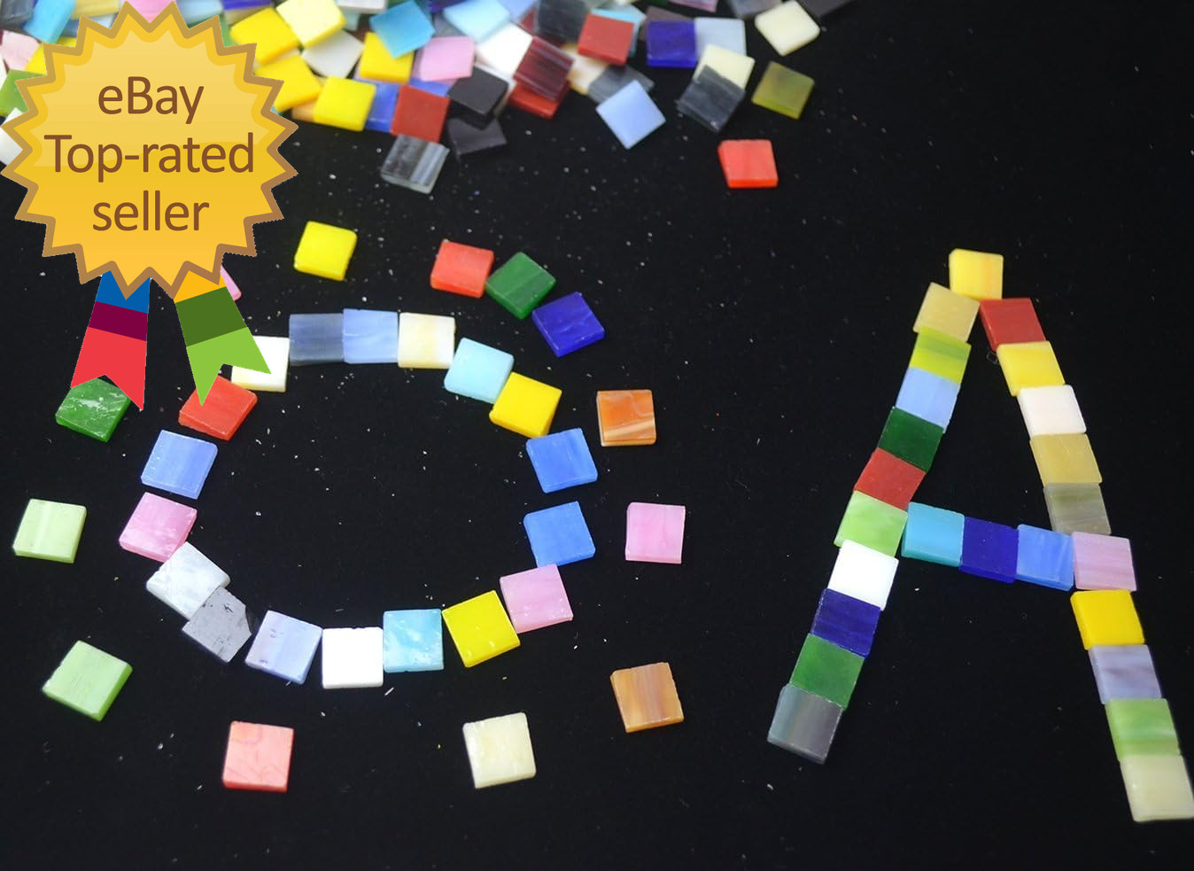 800 Pieces Mosaic Tiles Stained Glass – Assorted Colors for Art Craft and Home