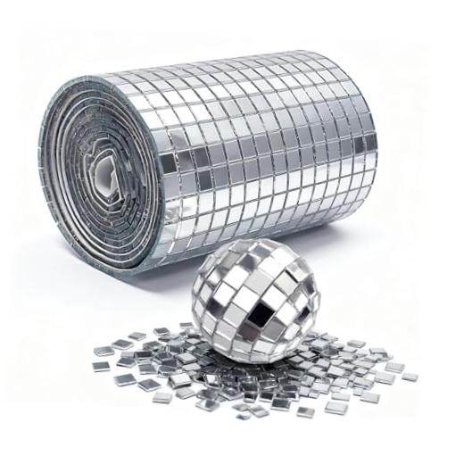 5400pcs Self-Adhesive Mirror Mosaic Tiles | 5x5mm glass squares for 5400 PCS