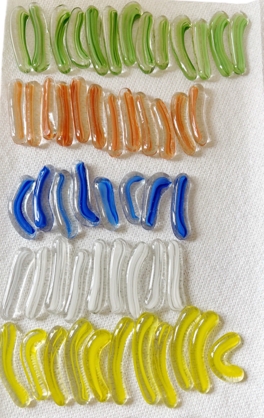 1 LB Art Glass Mosaic Nuggets Craft Supply
