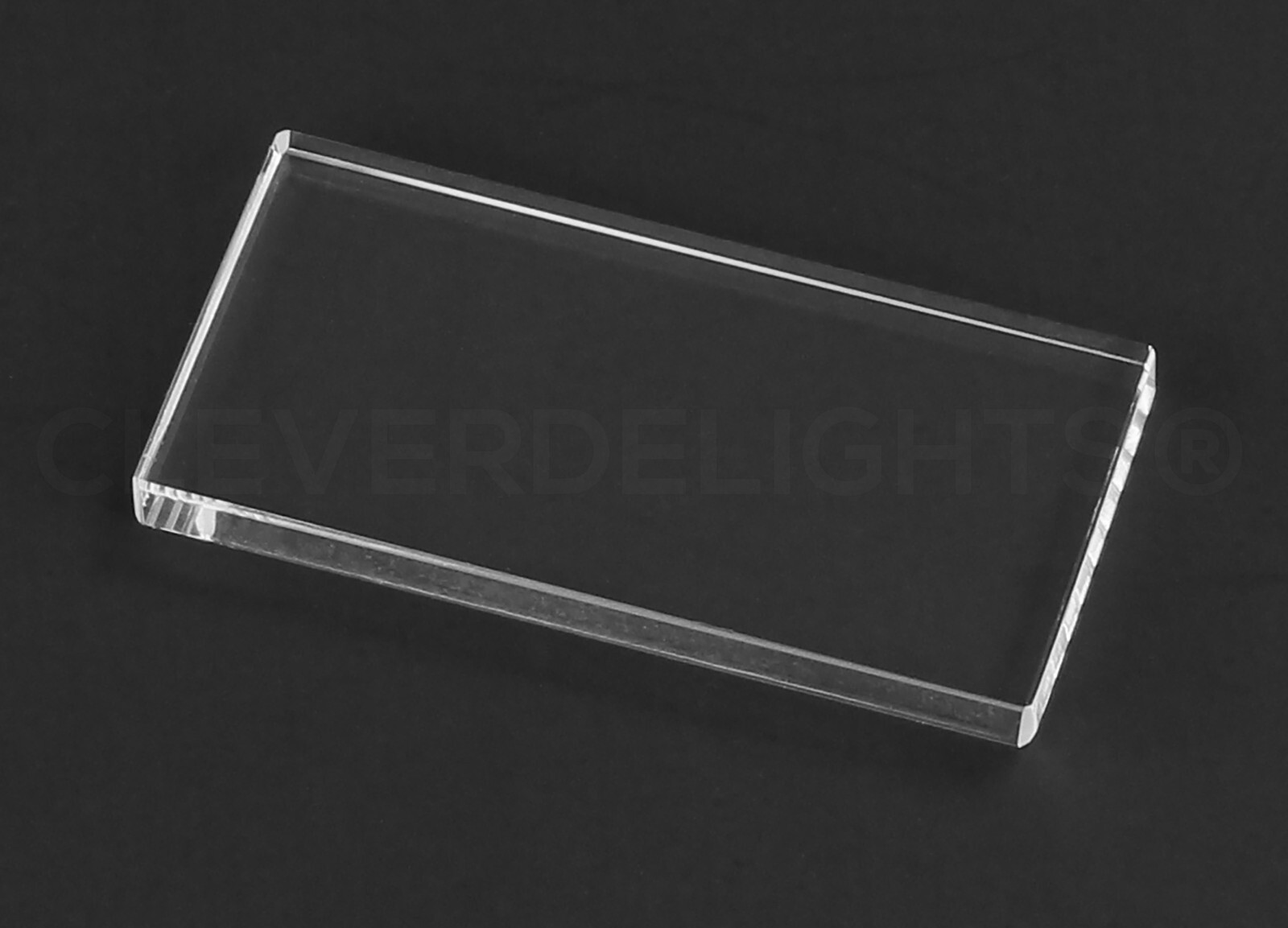 Clear Rectangle Glass Tiles – 1×2 to 2×3.5 Inch Sizes – Transparent Craft Mosaic