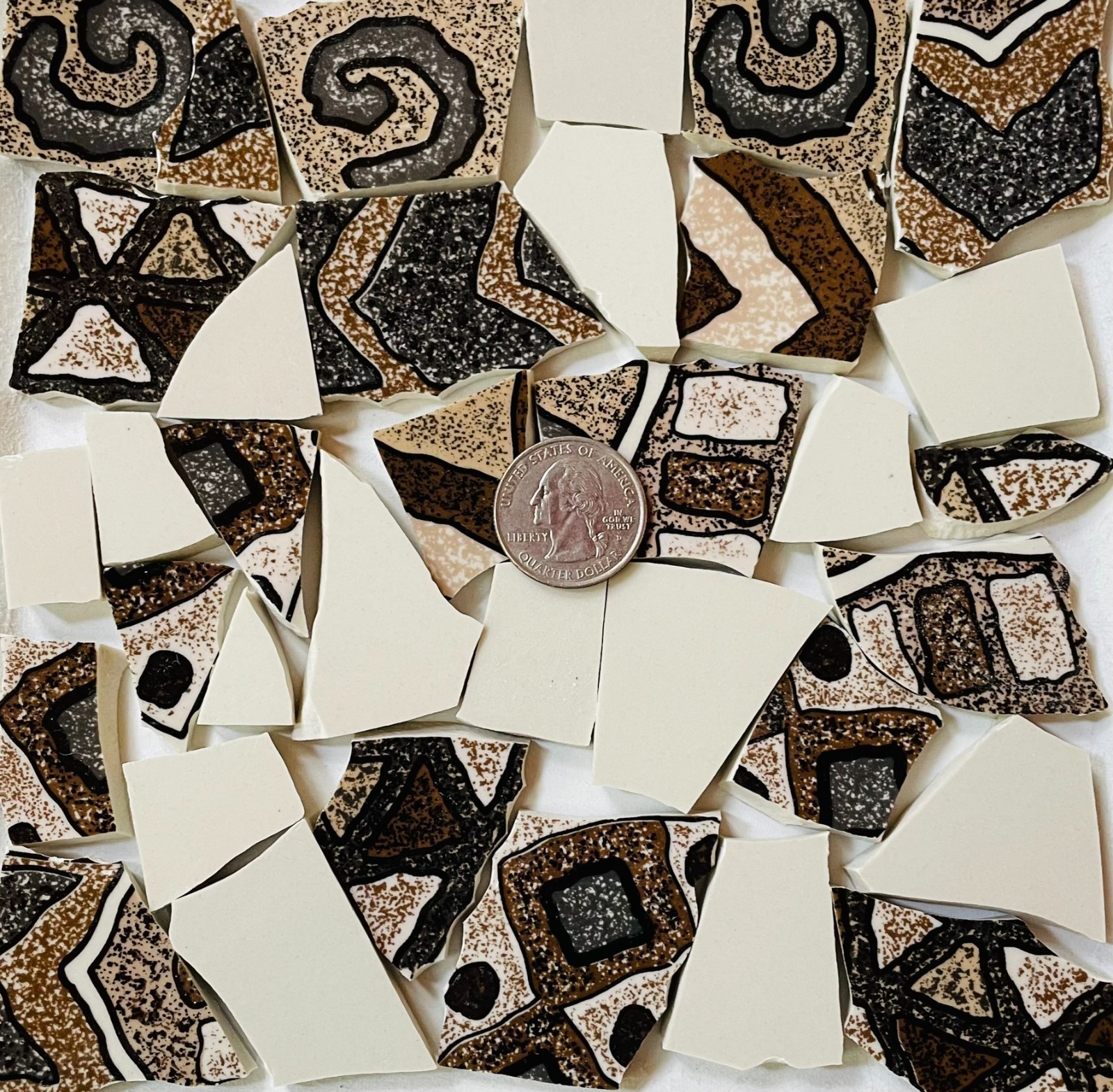 Cades Cove tile Set: Broken China Art Supplies F3: Art & Craft Supplies F334