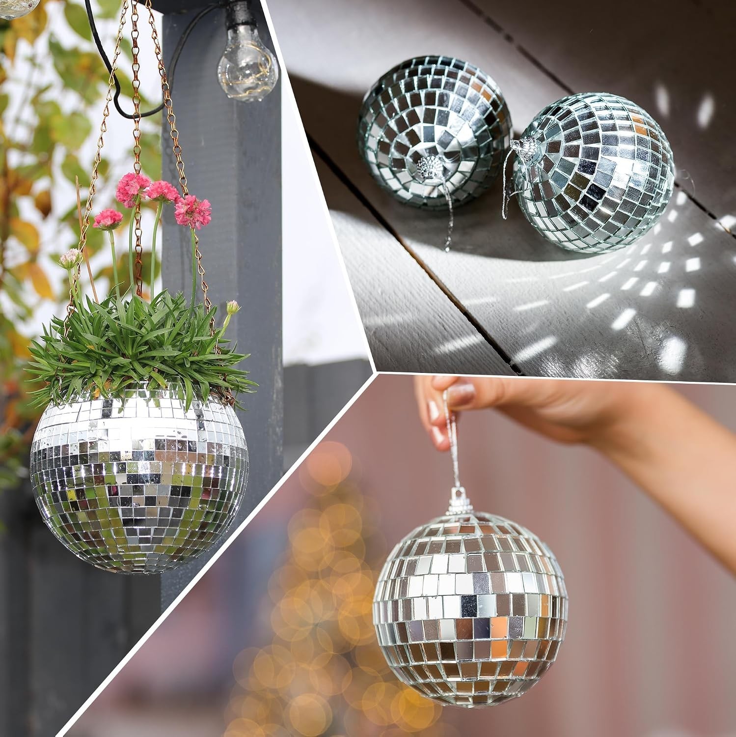 16000PCS Disco Ball Tiles, 5x5mm Self-Adhesive Glass Mirror Tiles | Mini Disc…