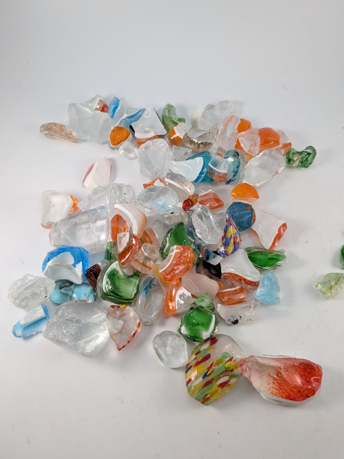 Large Mixed Sea Glass Lot Beach Glass Craft Jewelry Mosaic Clear & Colored 2 lb