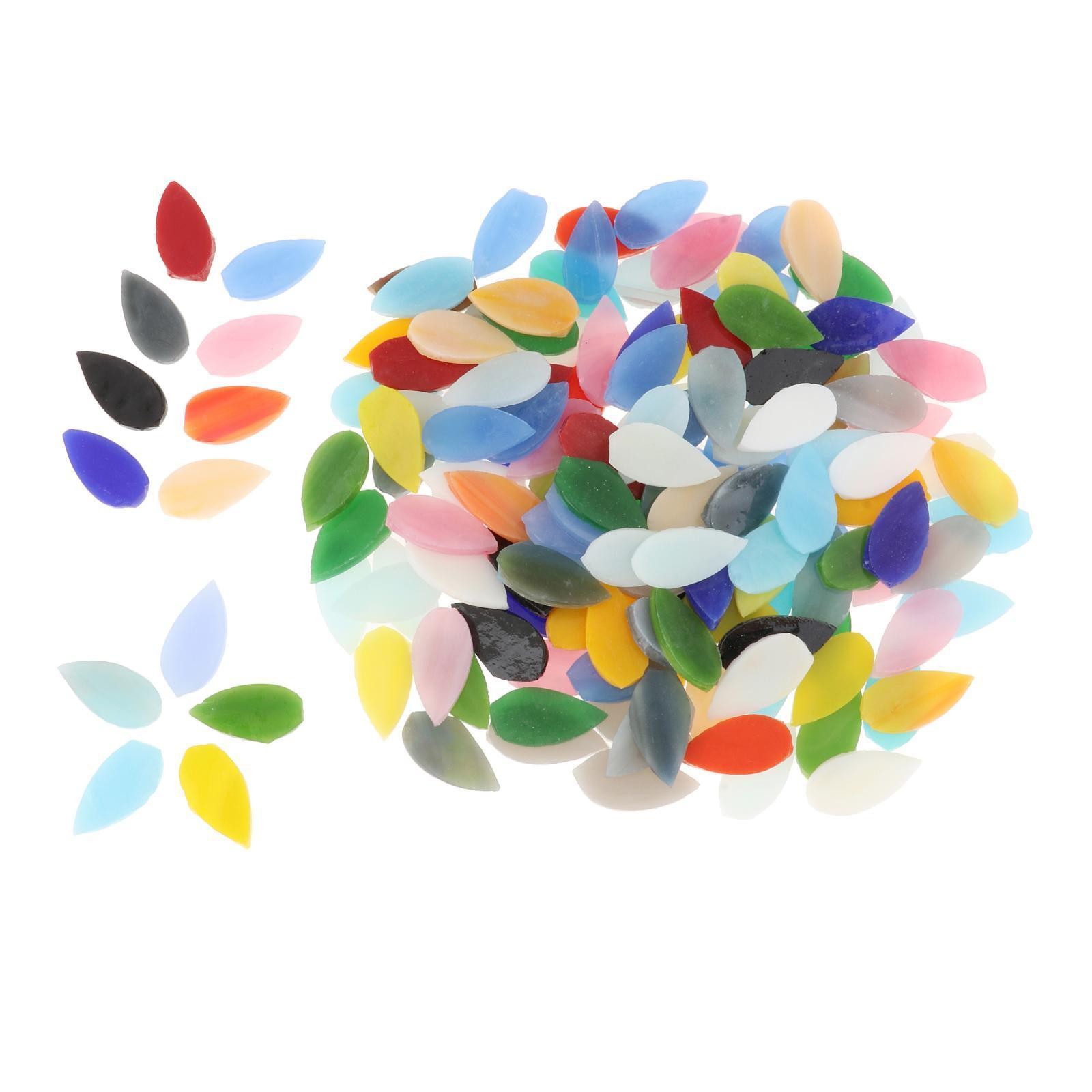 150 Pcs Mixed Colors Mosaic Tiles Hand-Cut for Crafts Garden Pots