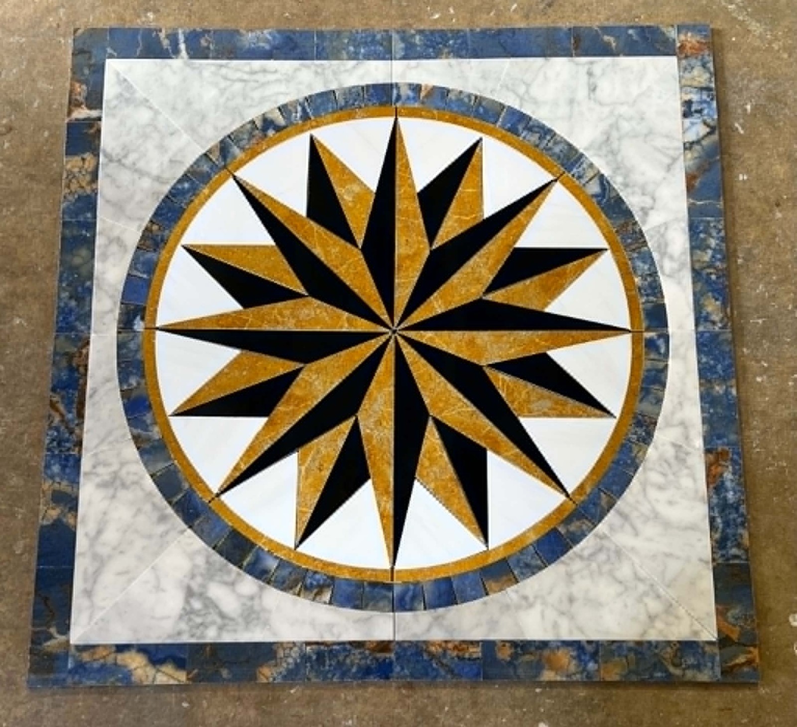 Floor Marble Medallion 28×28 Inch