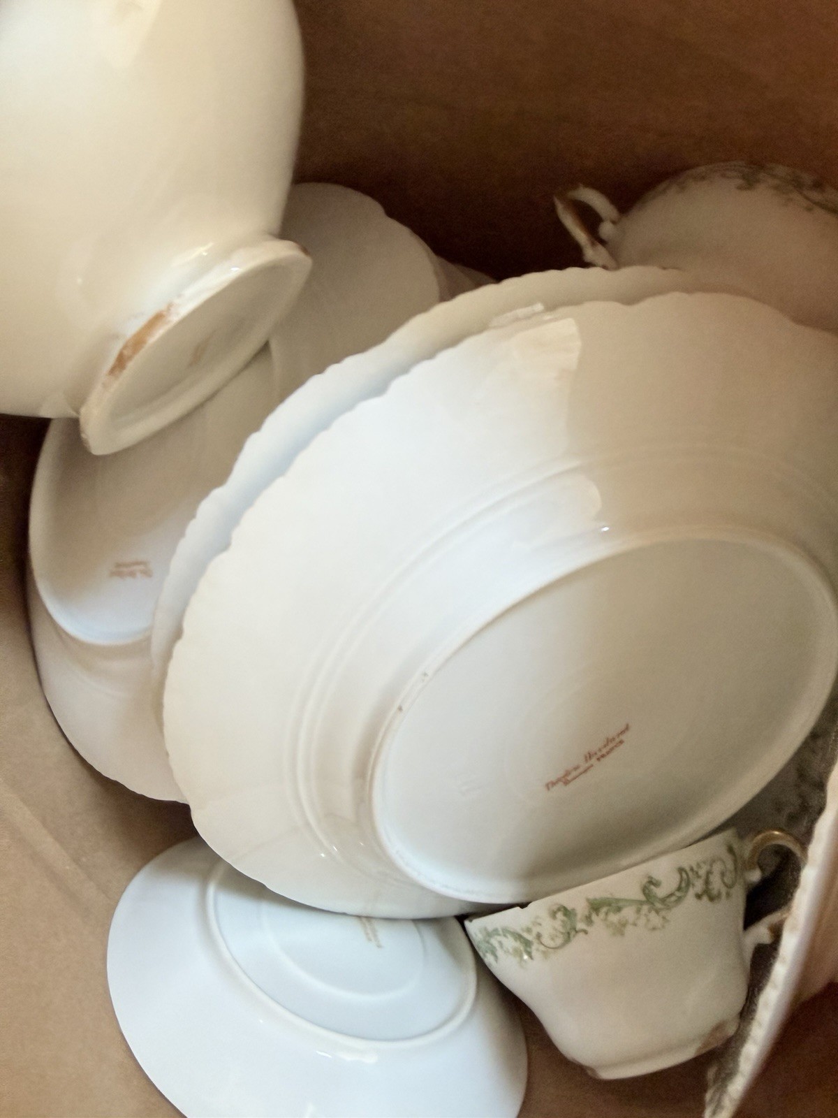 14 Lbs Broken Chipped Dishes Haviland Limoges Schleiger 171-3 Antique Mosaic