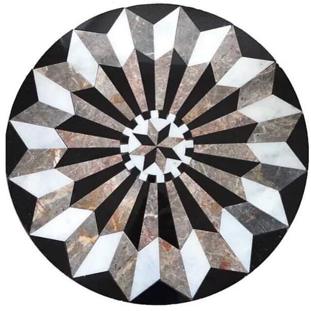 Floor Marble Medallion 24″x24″