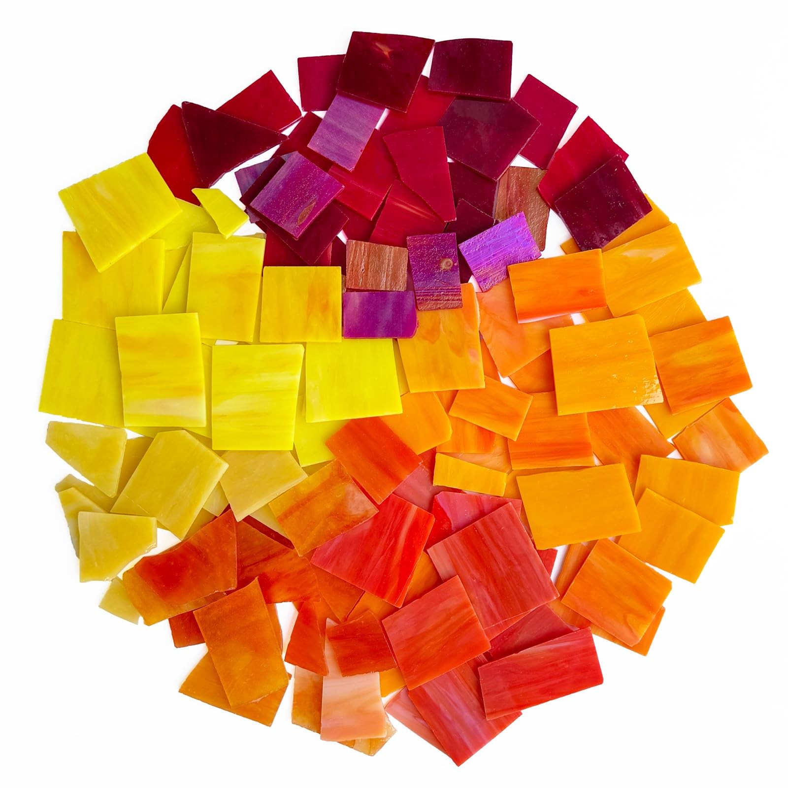 Stained Glass Scraps Sheets, Mosaic Tiles for Crafts, Glass Mosaic Pieces Sup…