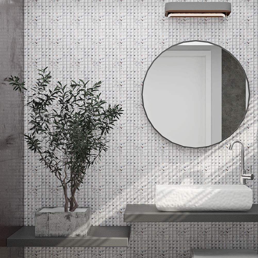 Crystal Diamond Mirror Tile – Peel and Stick, 5 Sheets