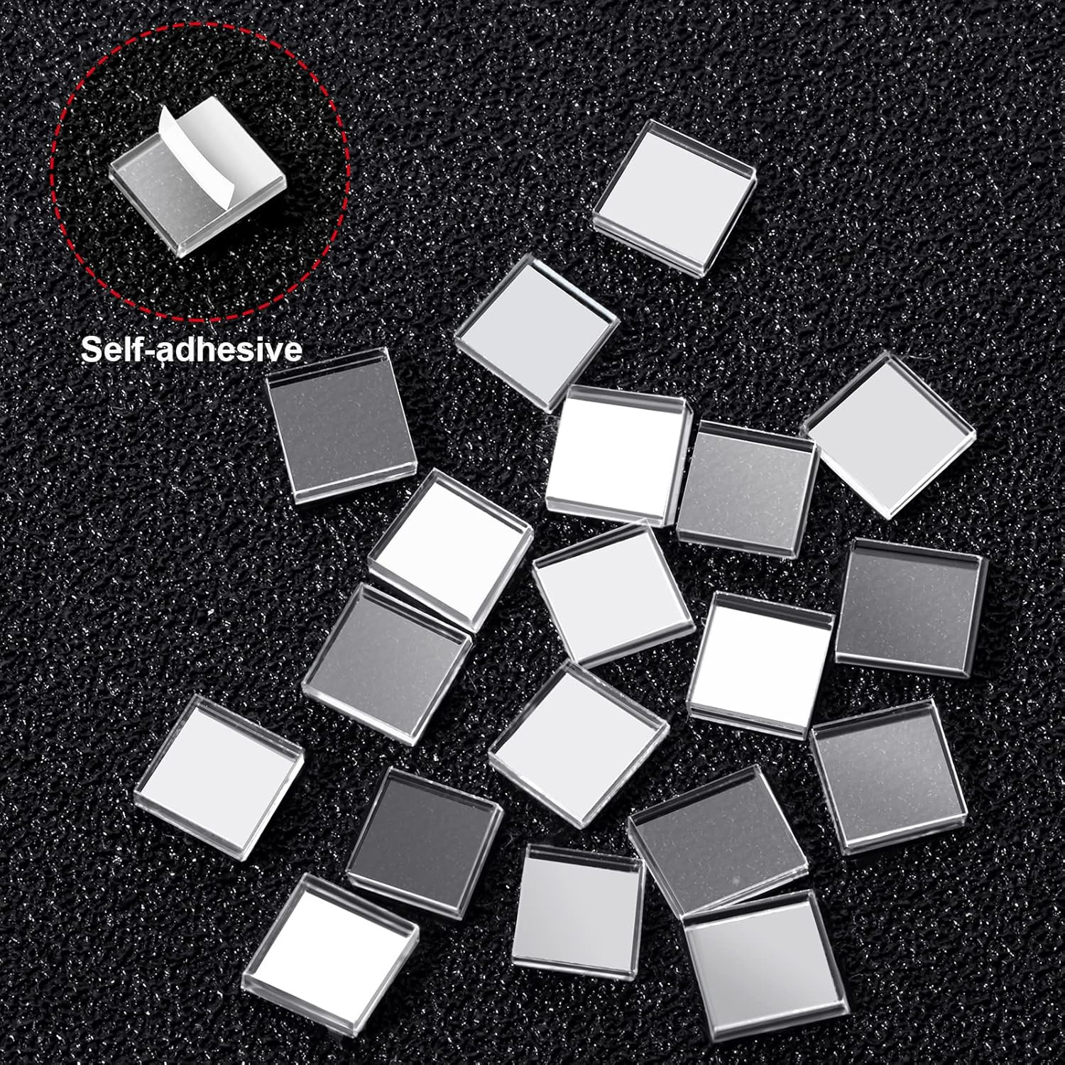 3000 Pcs Disco Ball Mirror Tiles Self Adhesive for Crafts 5 X 5 Mm Small Disco T