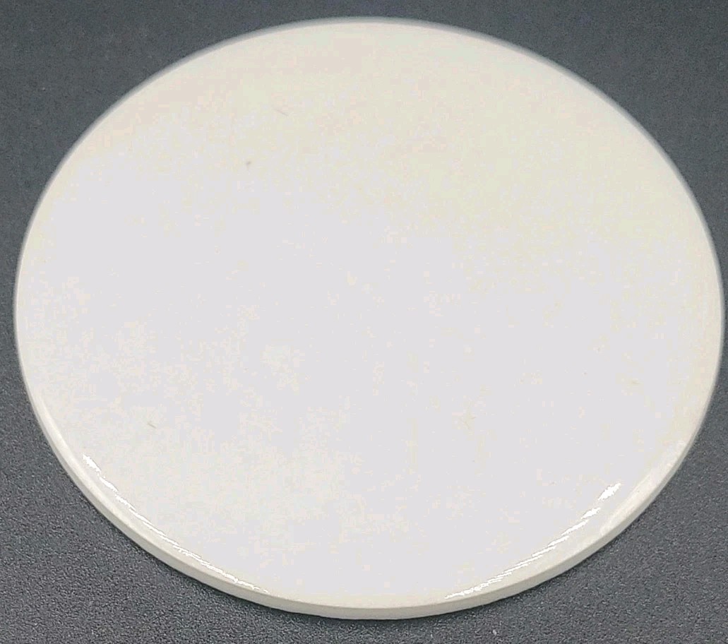 H & R JOHNSON Round White Tiles 2-5/8″ Gliss Ceramic Wall +Jewelry Insert Craft