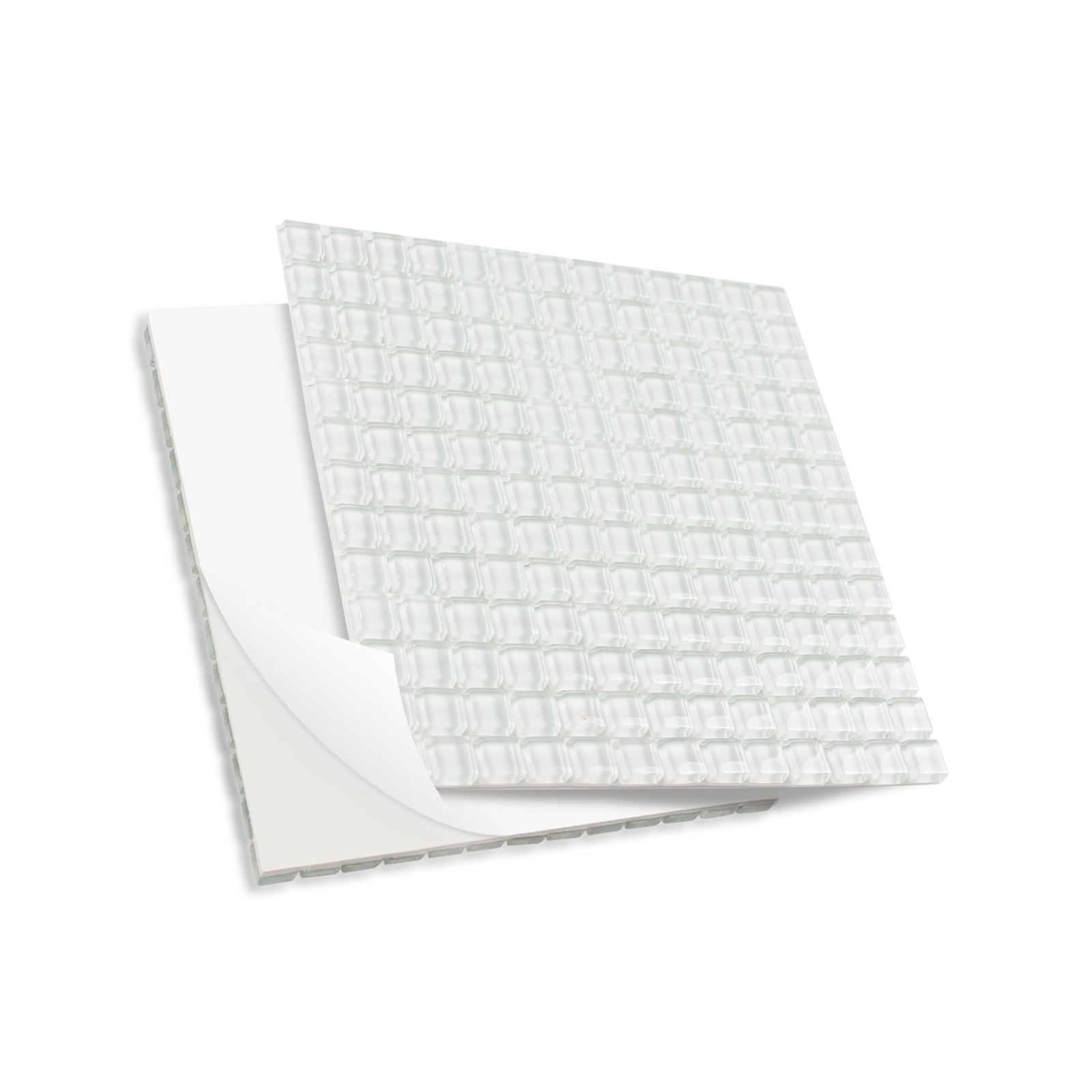 NicesungDECO 169 Particles Self-Adhesive 0.4X0.4 Inch Square Small, White