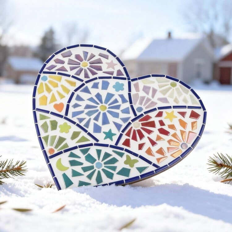 Iridescent Glass Mosaic Tiles, 200G Bulk Broken Pieces for DIY Crafts