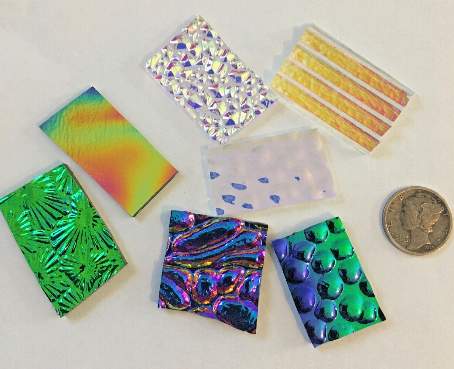 Black and Clear 90 COE Dichroic Mix 1 Ounce Glass Assortment – Nice!