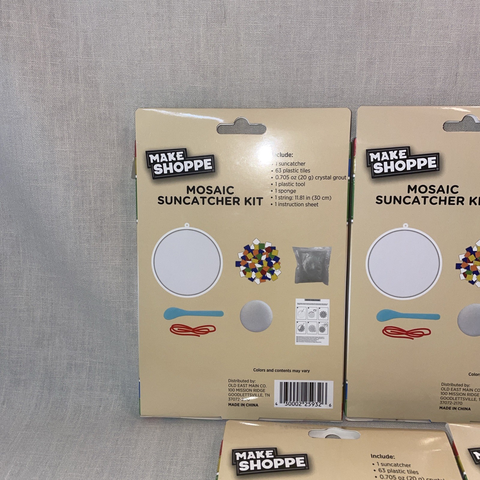 (Lot of 5)MOSAIC SUNCATCHER KIT -Do It Yourself Craft Kit Decoration -NEW in Box