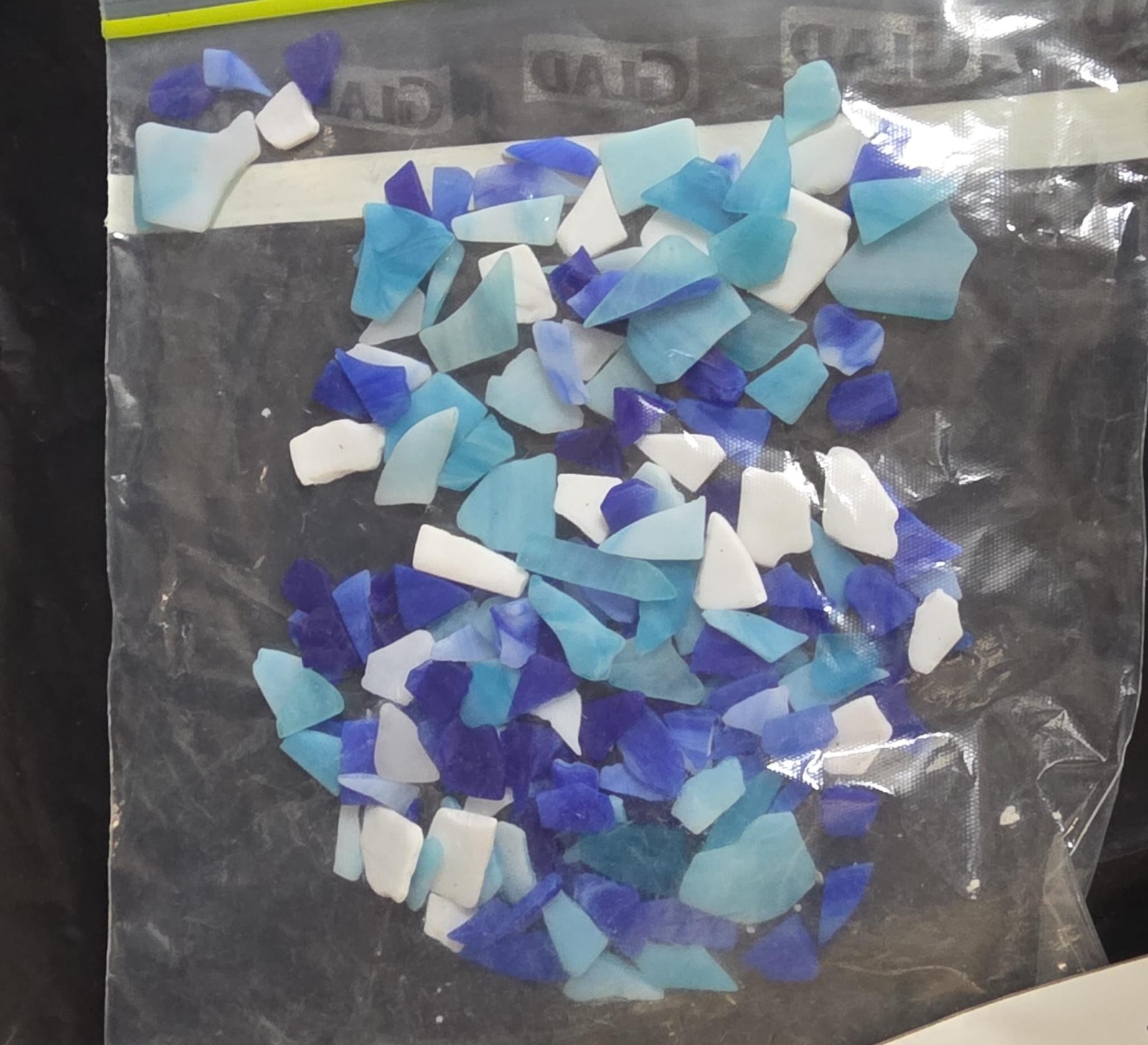 MOSAIC ART STAINED GLASS MIXED PIECES