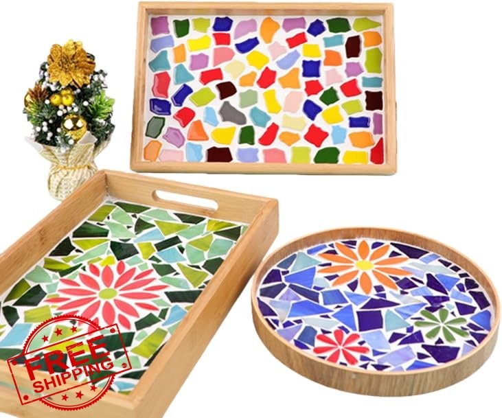 Anwoodola Mixed Color Mosaic Tiles 0.78″-1.57″
