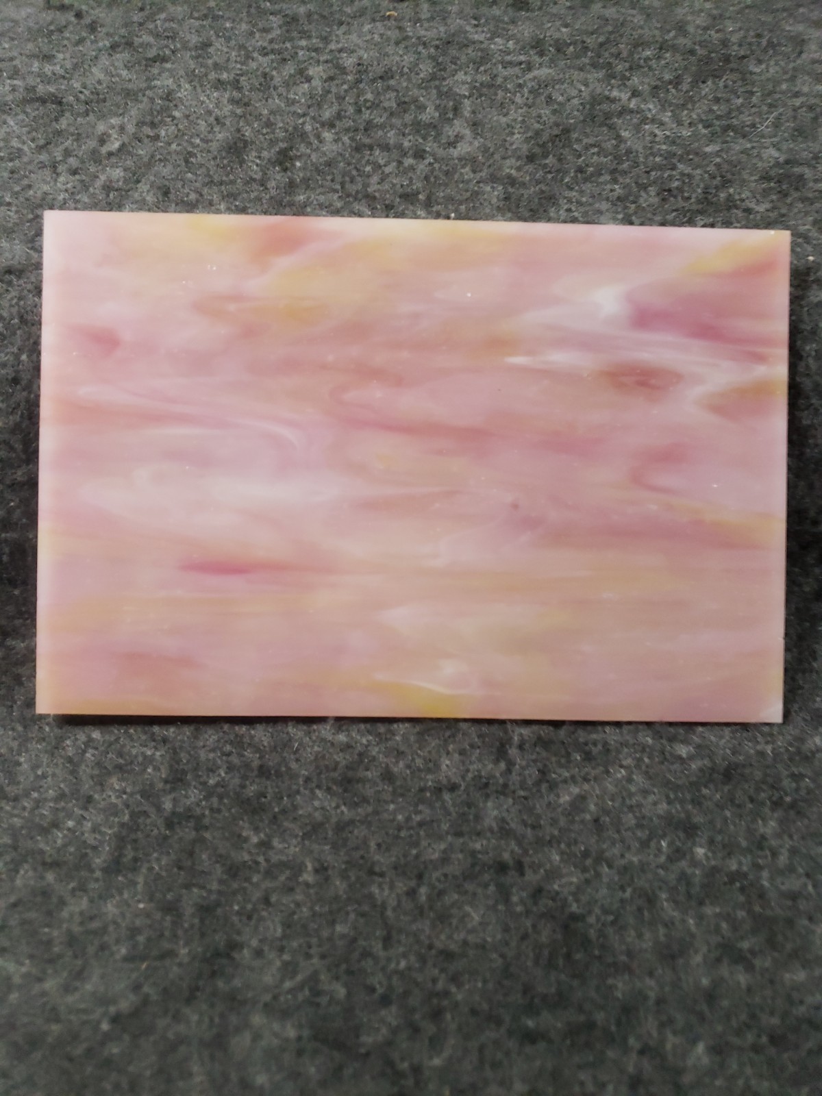 Stained Glass Sheet Mosaic Tile 5.9 Inch x 3.9 Inch Pink Stained Glass… (C7B1)