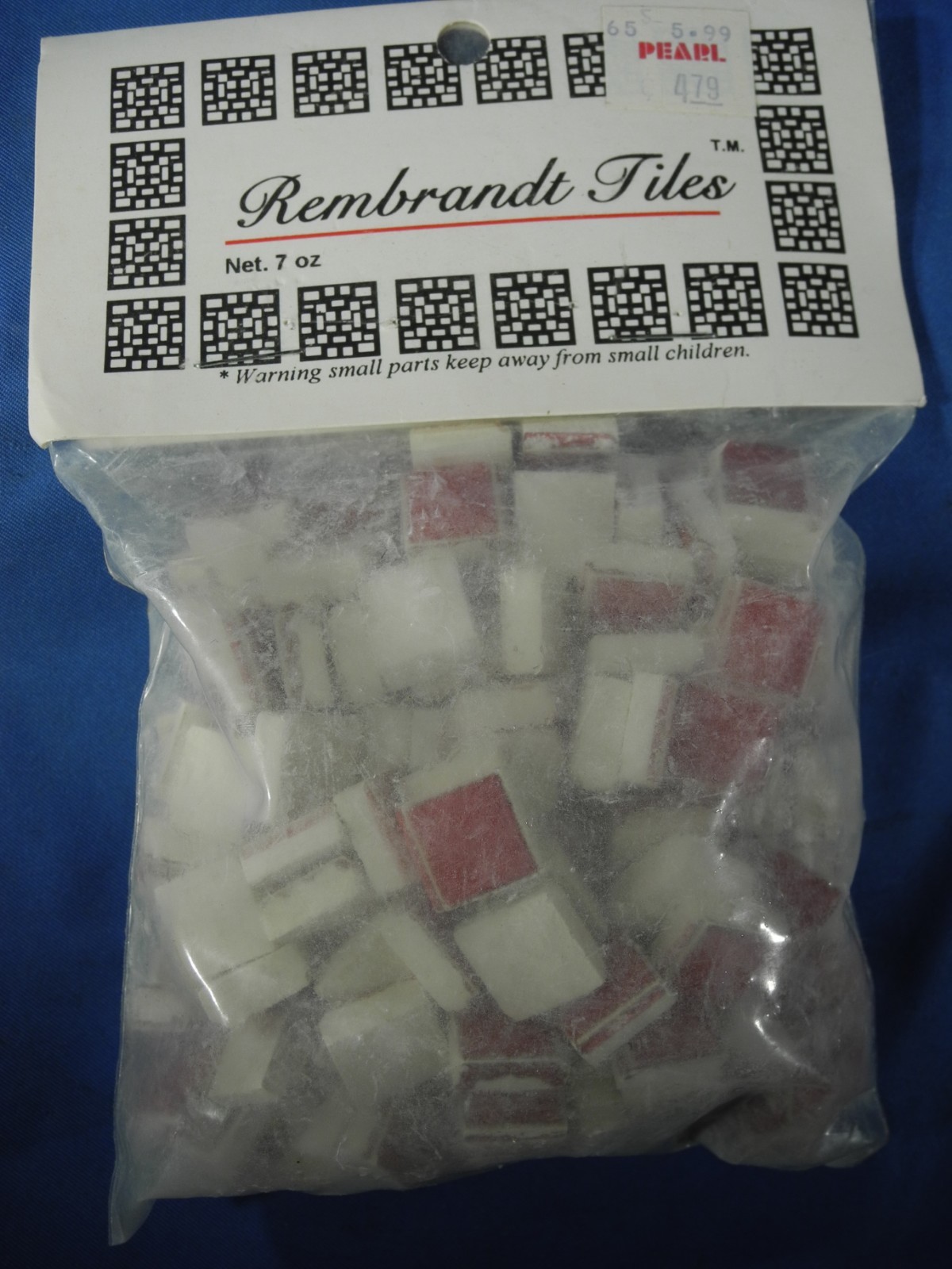 Rembrandt Tiles Craft Mosaic 7 Oz Bag 11.59mm RED (NEW)