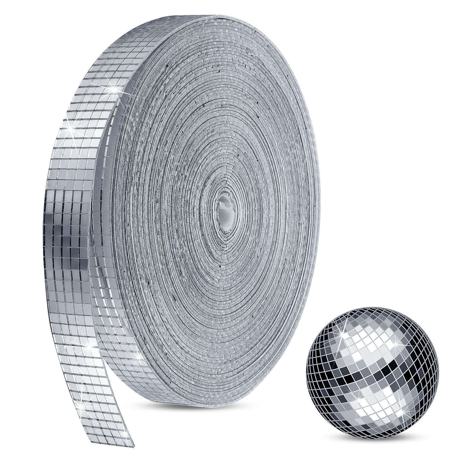 20000 Pcs Self-Adhesive Disco Ball Mirror Tiles – 5x5mm Mosaic Stickers for DIY