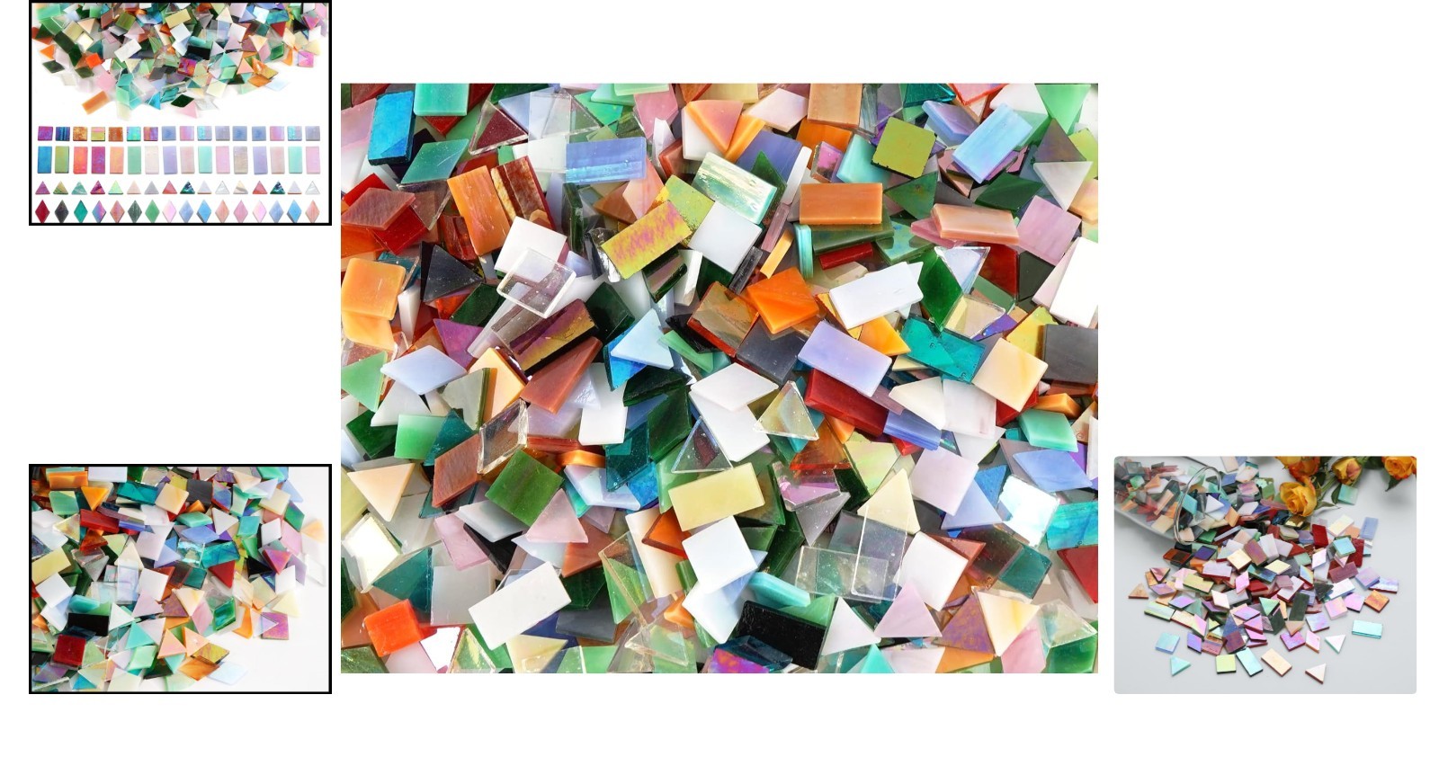 Modern Iridescent Glass Mosaic Tile Bulk – 700 Pieces for Creative Home Décor