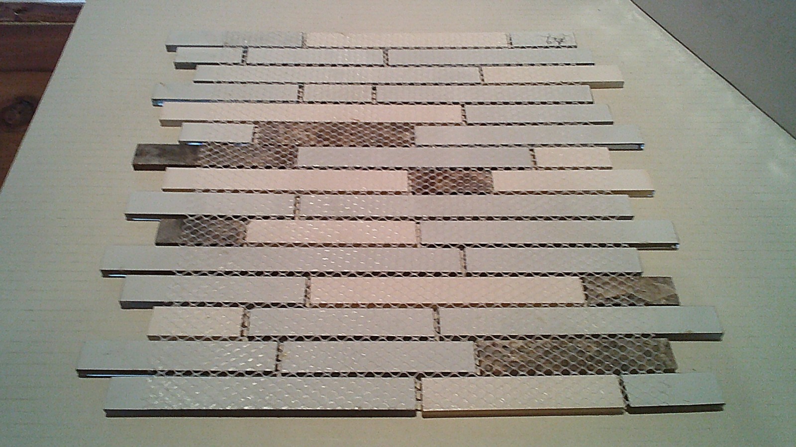 Glass Mosaic Wall Tiles (lot of 4) 12″ x 12″ each (new/sealed boxes) art-crafts-