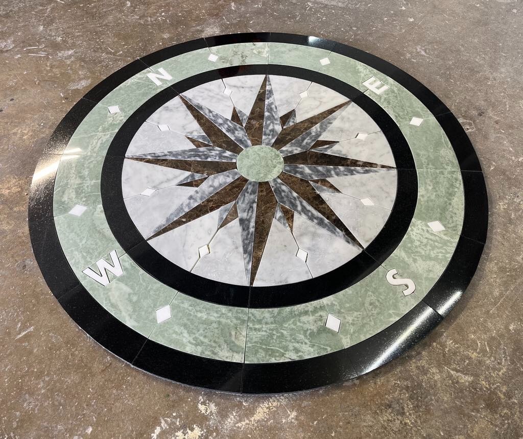 Floor Marble Medallion 30”x30”