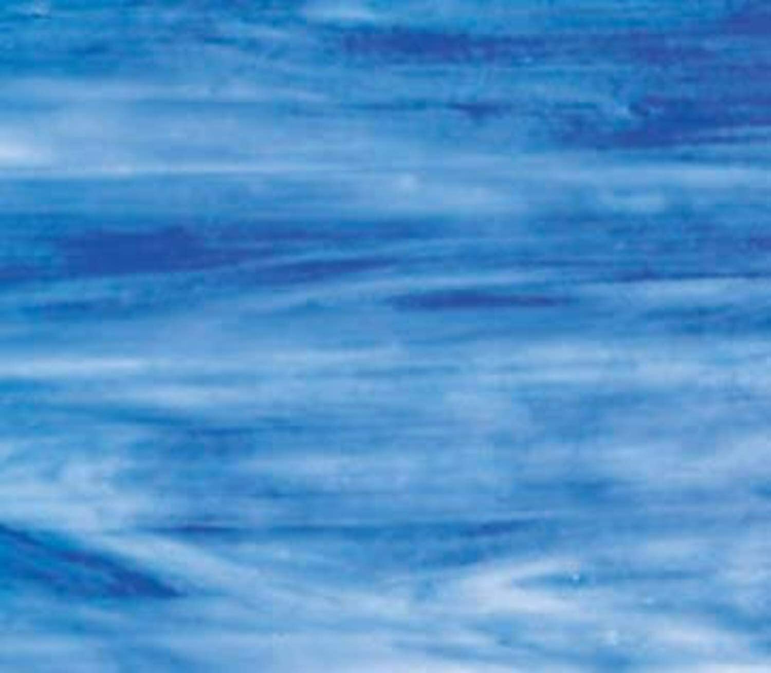 8″ X 12″ Steel Blue, White Opal Wissmach Stained Glass Sheet – (1 Sheet)