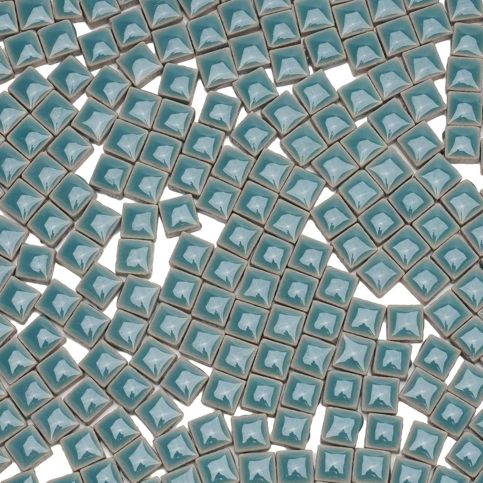 Samjobroad Mosaic Tiles 10mm 1lb Deep Teal