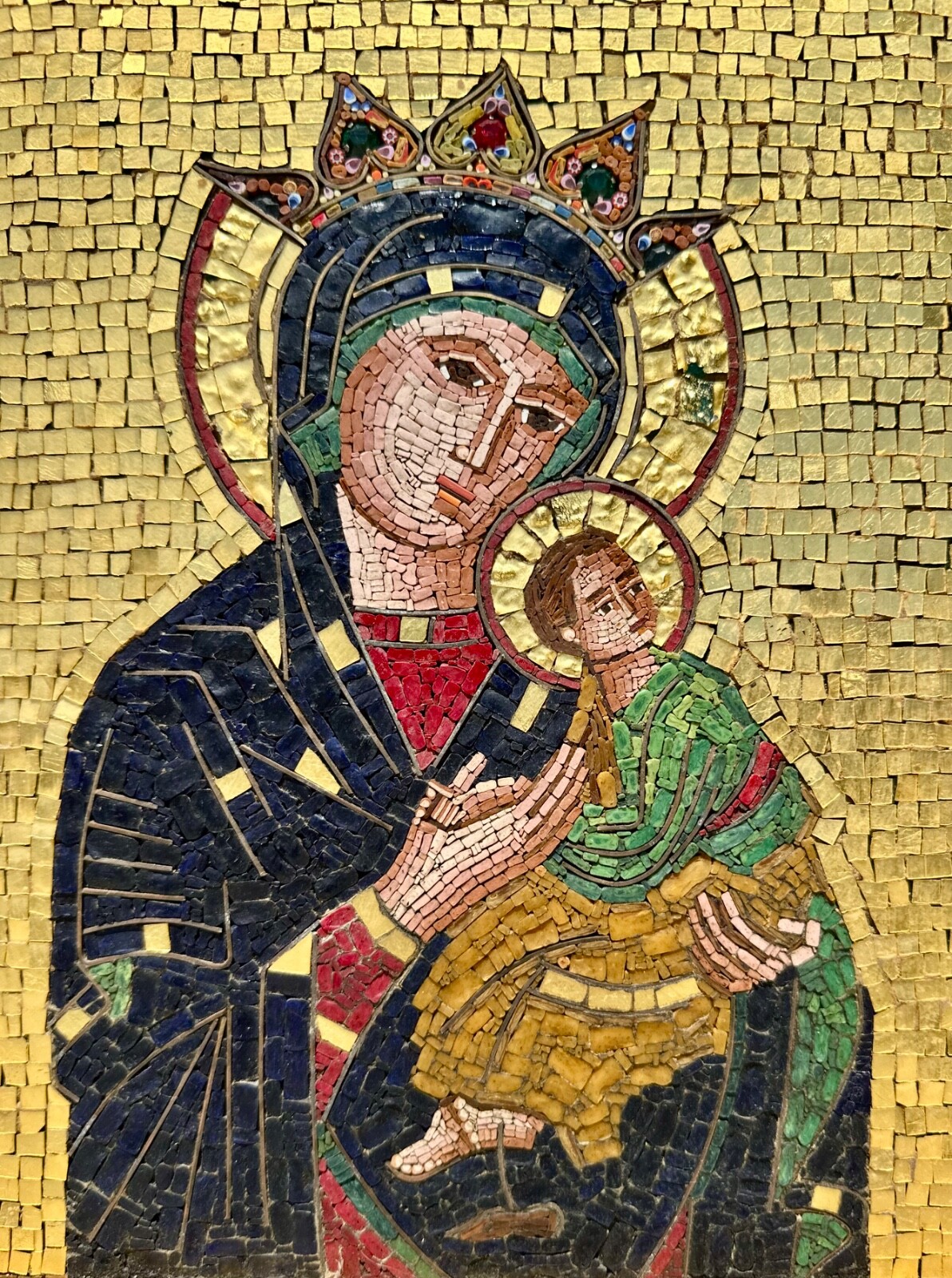 Large Micro-Mosaic panel G. Cinquegrana Studio del Mosaico, Vatican 20th C.