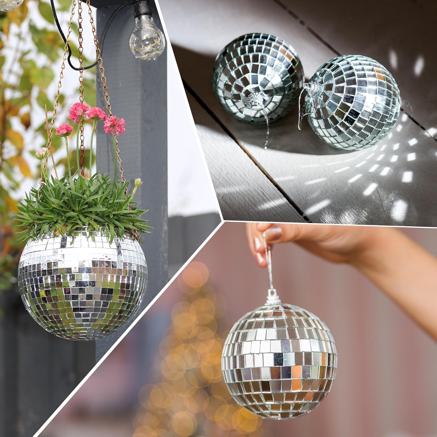 16000 PCS Disco Ball Tiles – 1 Roll 5 X 5 Mm Self-Adhesive Glass Mirror Tiles fo