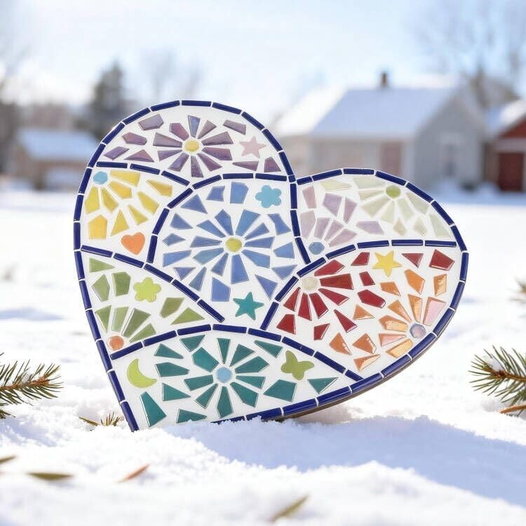 Iridescent Glass for Crafts Bulk,200g Broken Mosaic Glass Pieces for DIY Home…