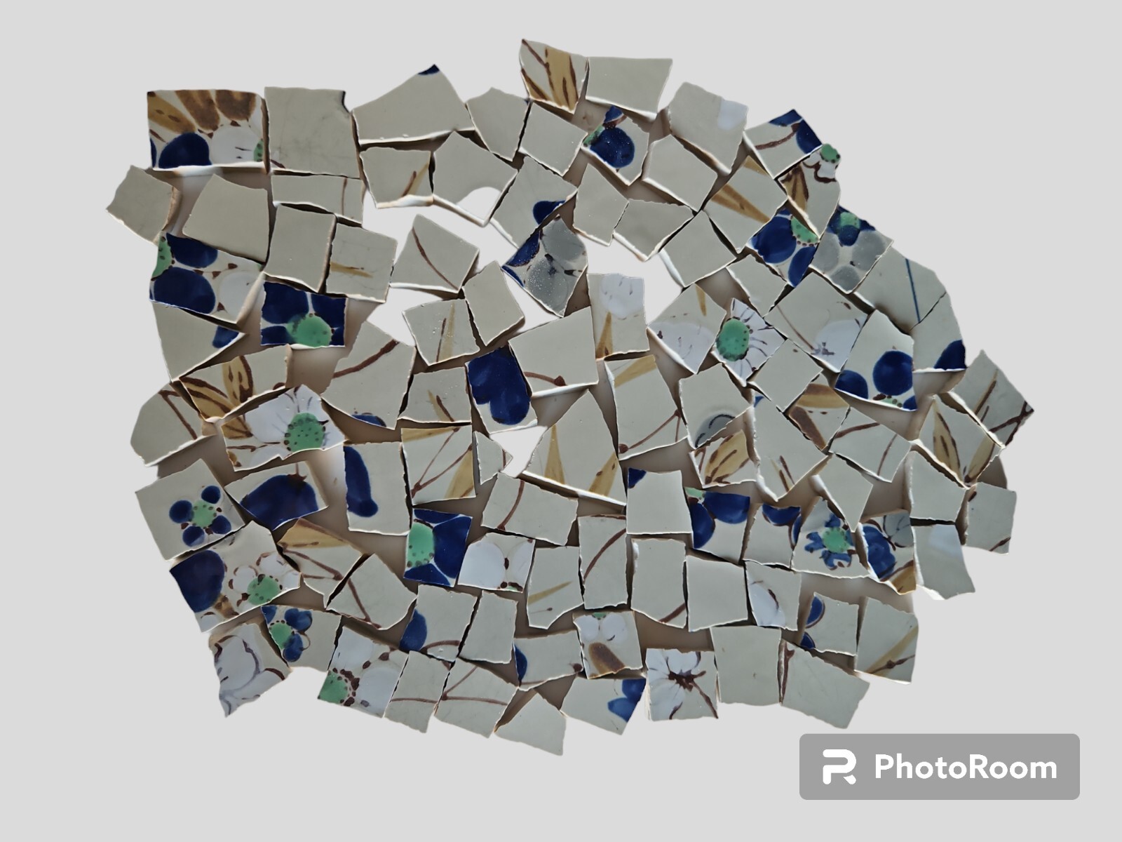 Hand-cut Broken Stoneware China For Mosaic Crafts