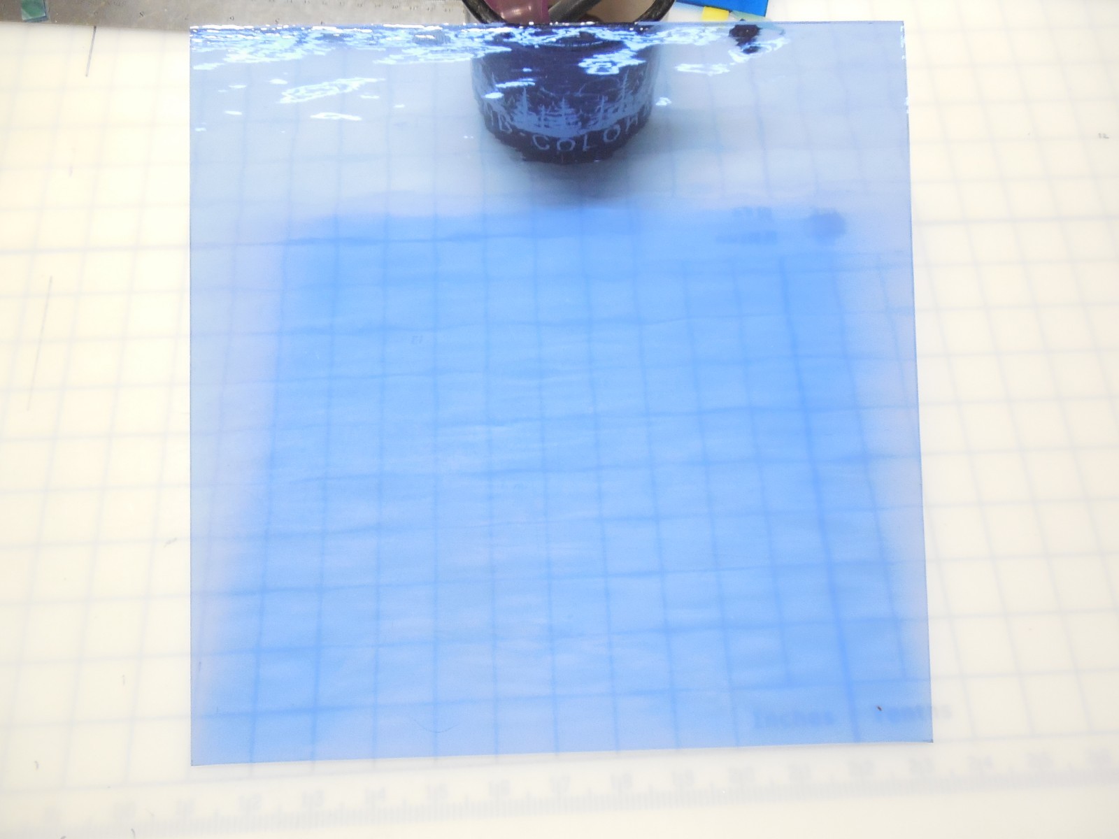 PALE BLUE Waterglass Transparent Stained Glass 4X7″ Sheet OR 110 Tiles