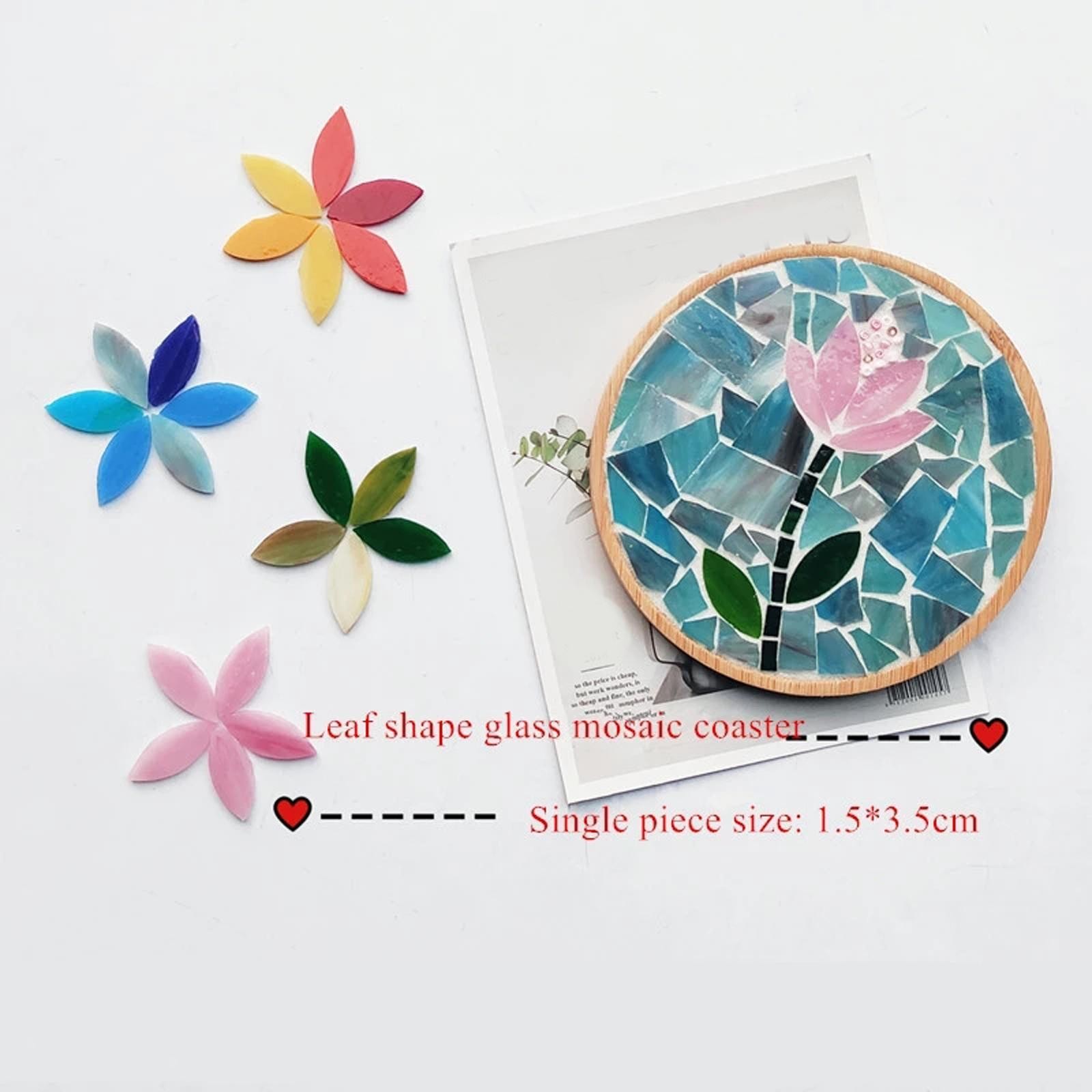 150 Pcs Mixed Colors Mosaic Tiles Hand-Cut for Crafts Garden Pots