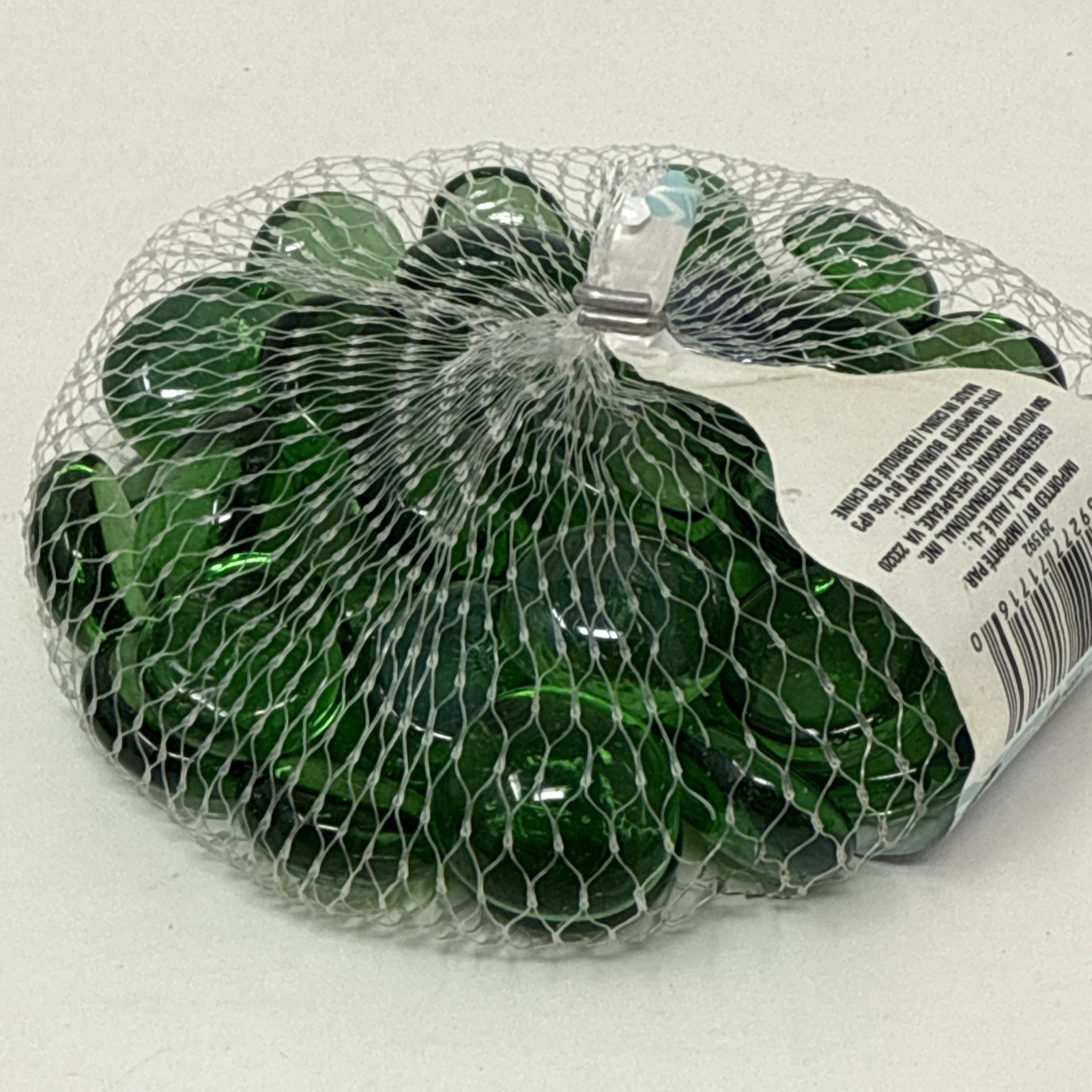 Glass Nuggets 10oz Bags Flat Gems Green Black Is Smaller Craft Projects Lot of 3