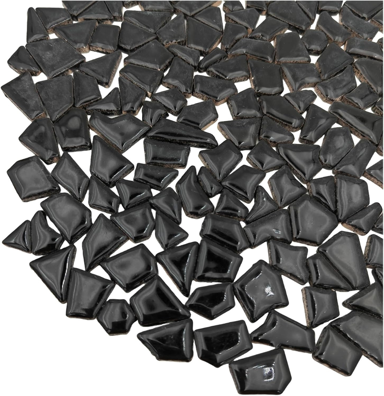 200G Ceramic Mosaic Tiles for Crafts,Irregular Stained Ceramic 0.2″X0.8″ Porcela