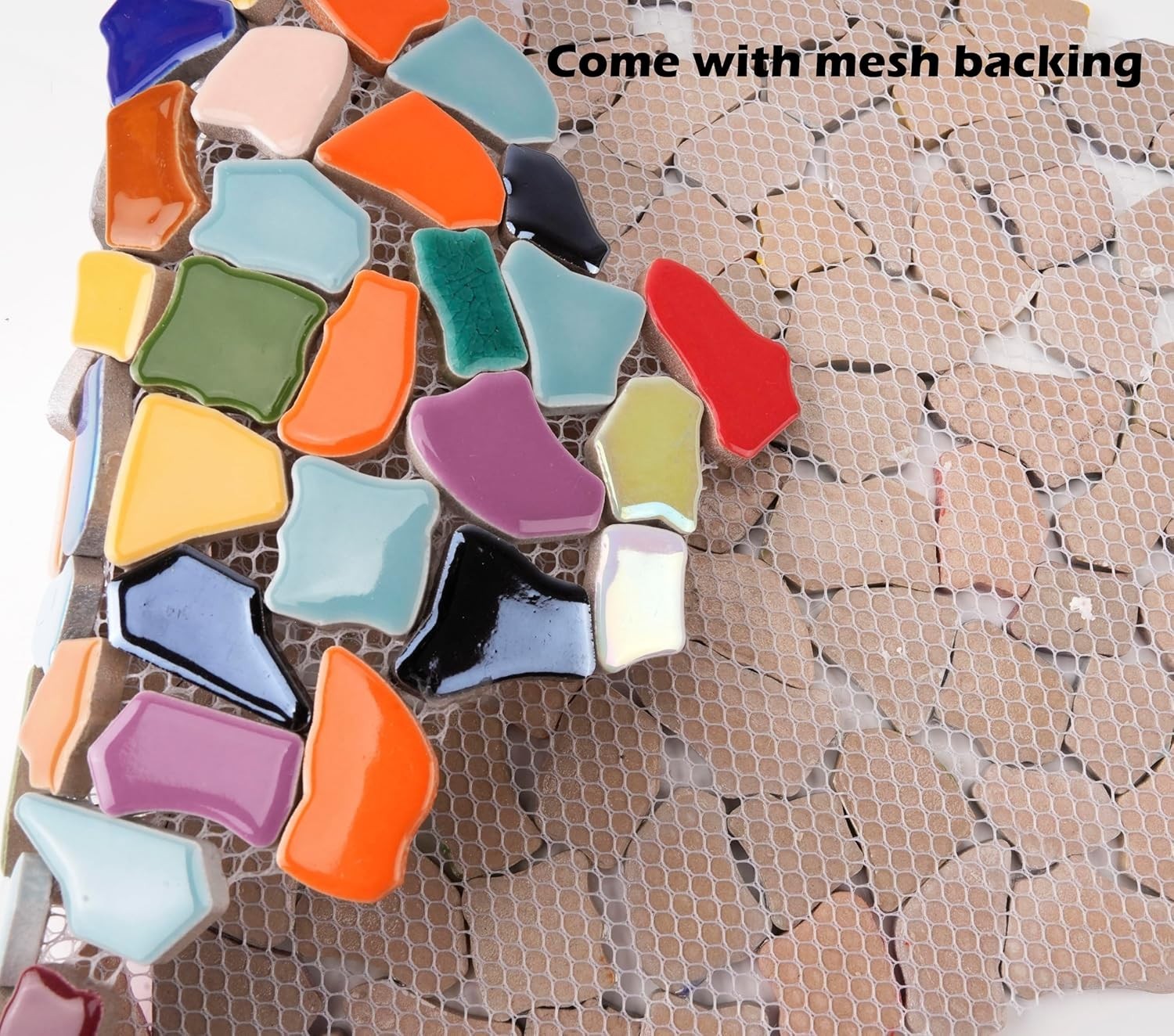 Vibrant Broken Ceramic Tiles for Crafts Mosaics,Irregular Polished China Tile Sc