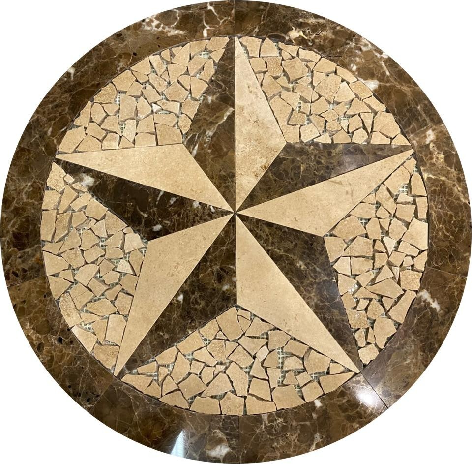 Floor Marble Medallion 42”x42”