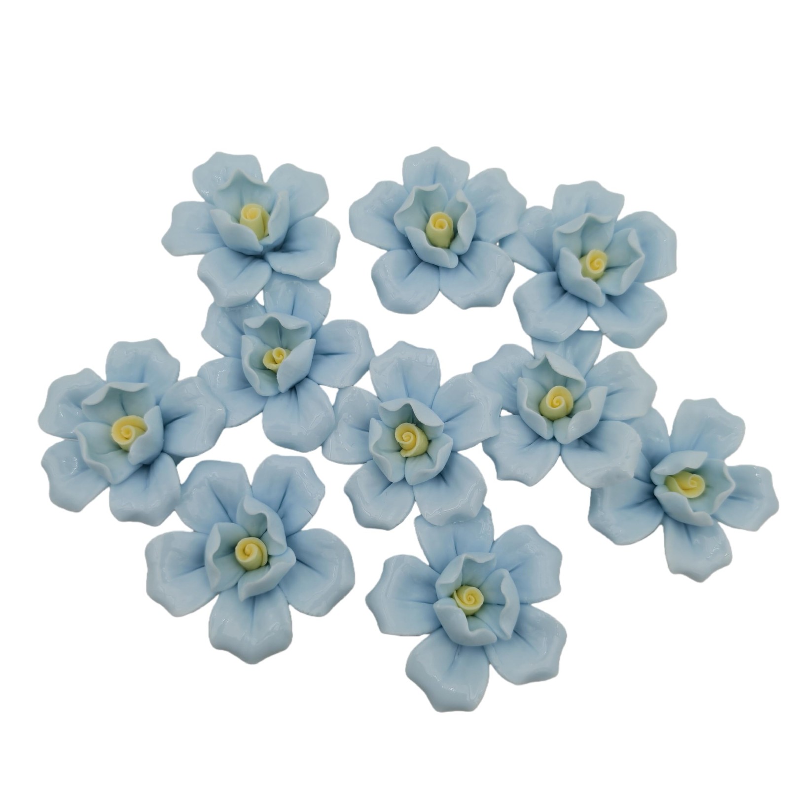 10PCS 3D Flower Ceramics Mosaic Tiles,DIY Making Creative Ceramic Mosaic Tile…