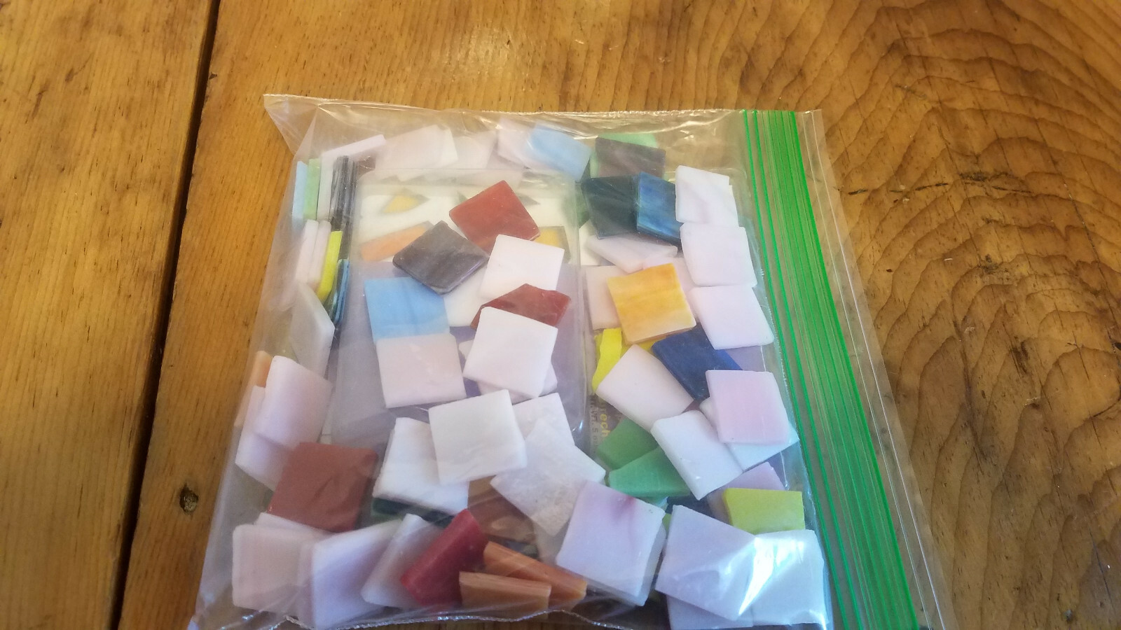 Lot of 1.5 pounds Jennifer’s Mosaic Stained Glass Chips Tile 3/4″ squares