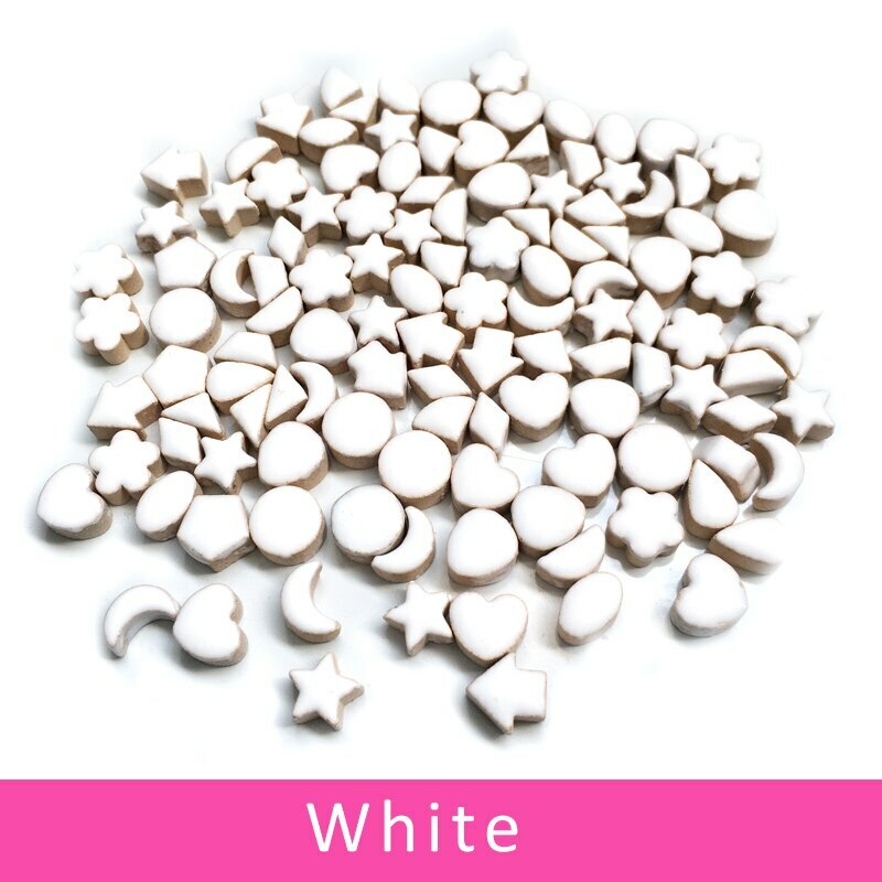 1cm Star Moon Flower Irregular Decorate Ceramic Mosaic DIY Material Art Craft