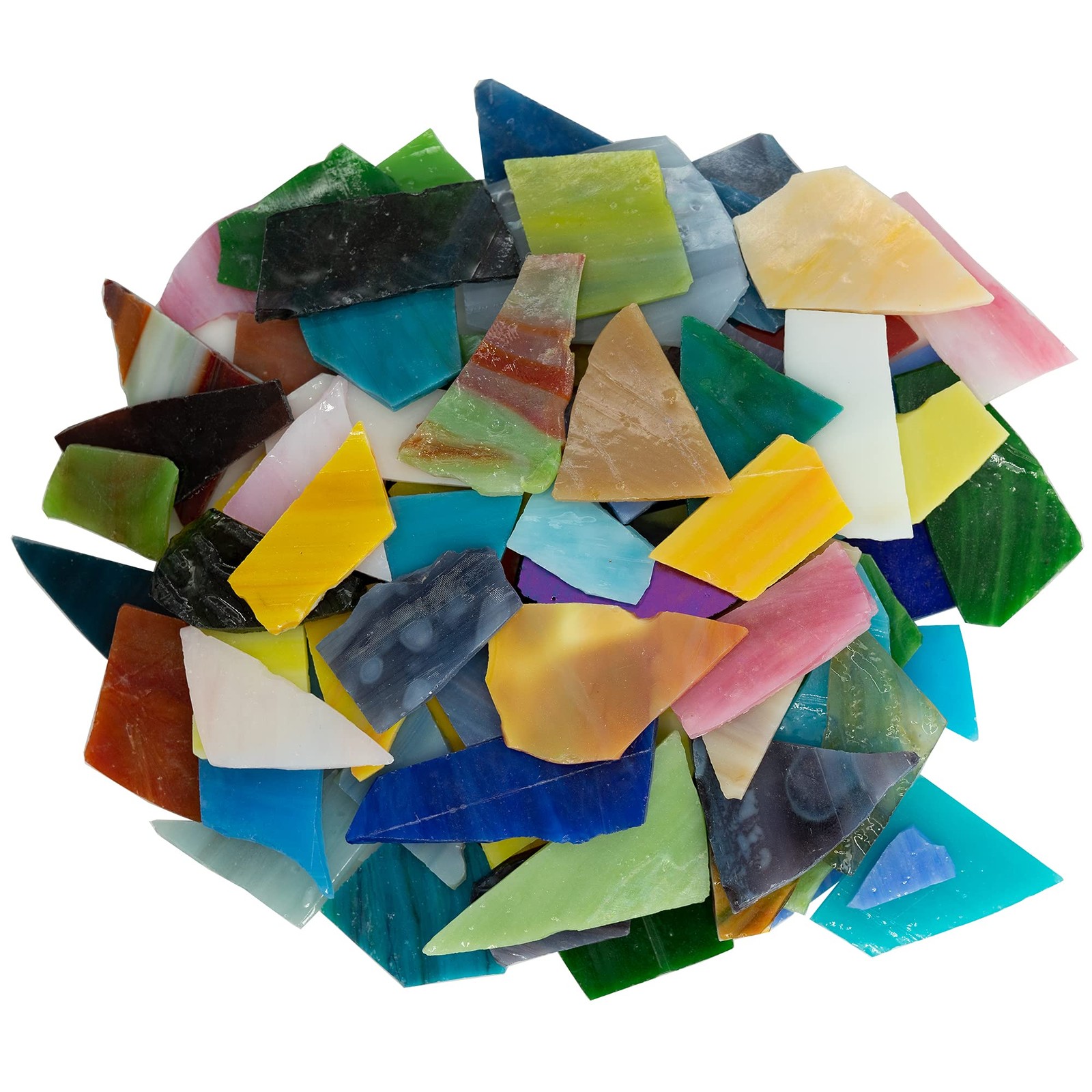Irregular Stained Glass Scraps Cathedral Glass Pieces Mosaic Tiles For Diy Craft