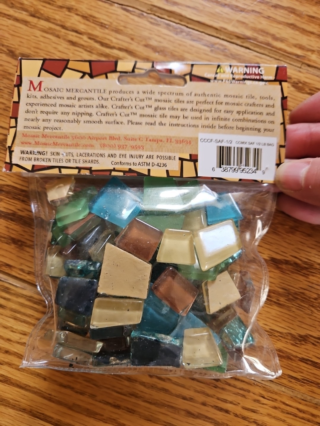Diamond Tech Crafts Crafter’s Cut Mosaic Tiles .5lb-Assorted Mirrors