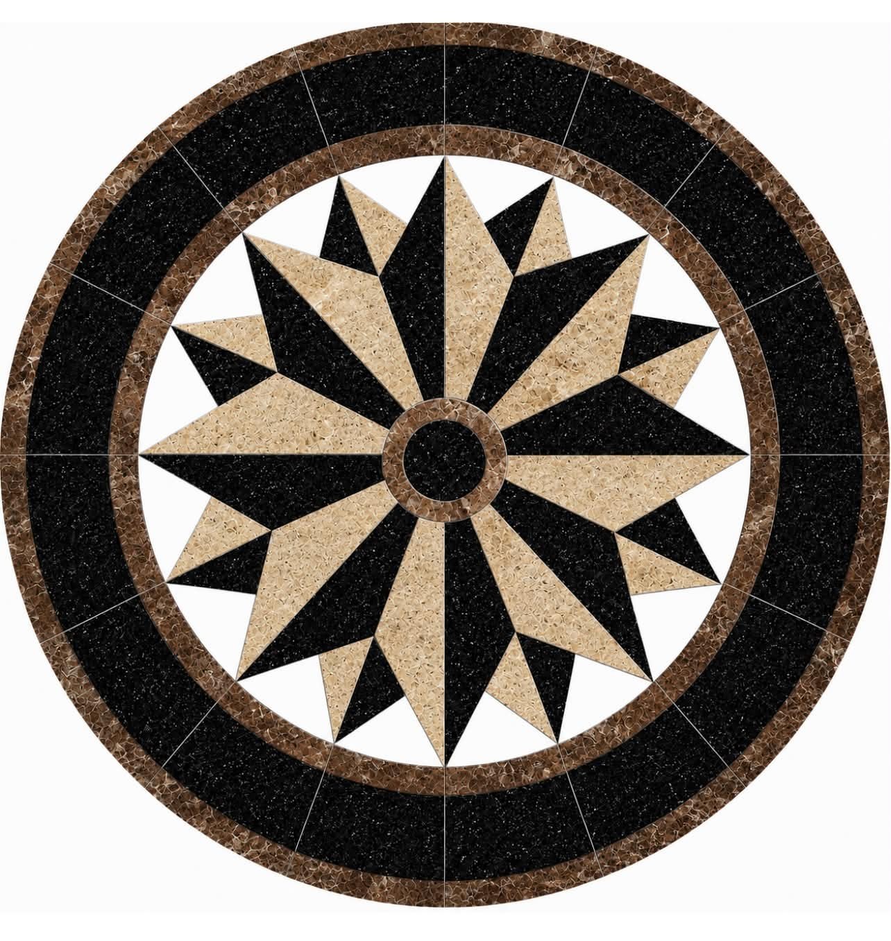 Floor Marble Medallion Luxury-4223