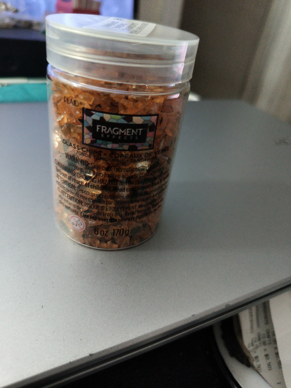 * Fragment Effects Glass Chips Tangerine 6 Oz.