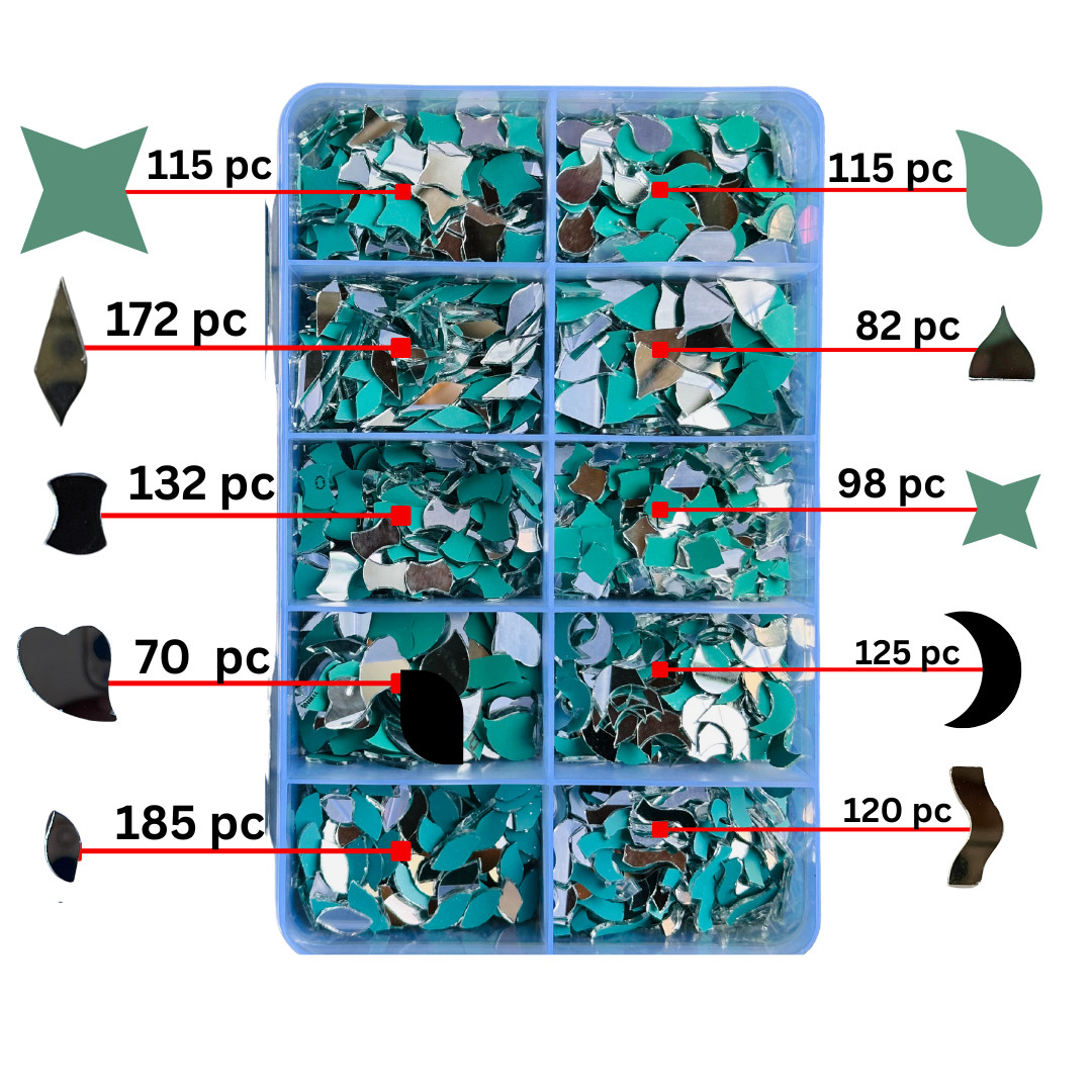 1200+ pices glassmirror Mosaics Decorative Mirror & Art Supplies – Mandala art